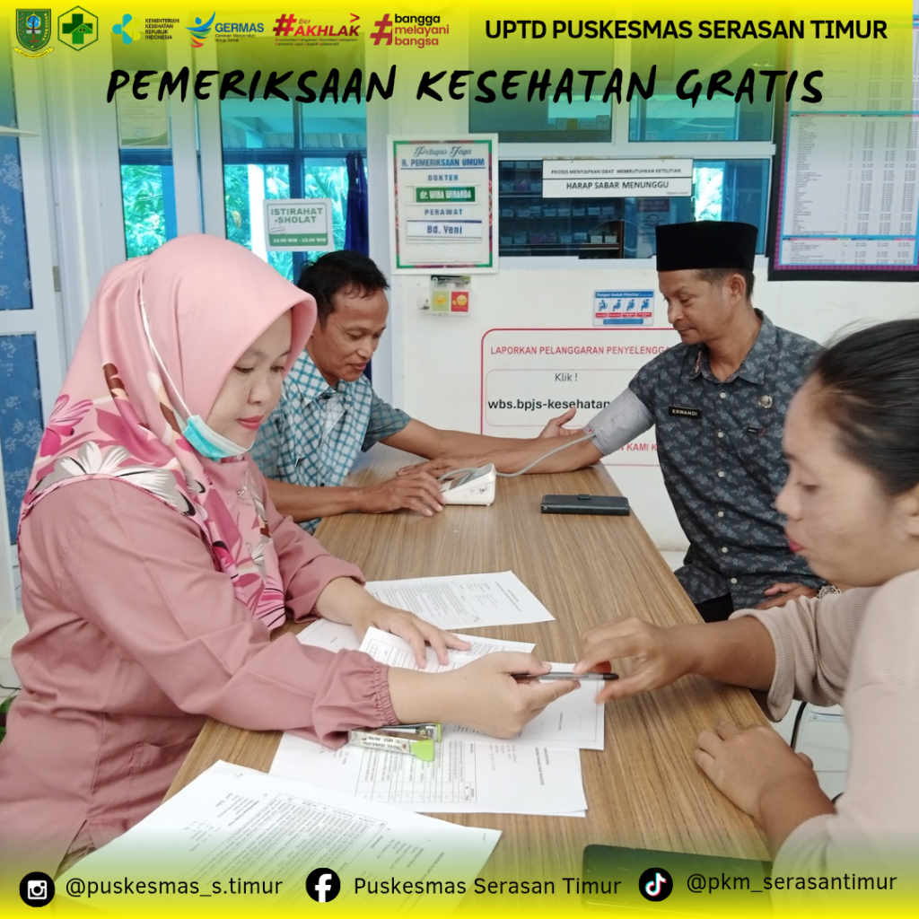 Cek Kesehatan Gratis di UPTD Puskesmas Serasan Timur, Saatnya Peduli Kesehatan Sejak Dini‎