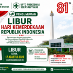 Pengumuman Libur Pelayanan Rawat Jalan UPTD Puskesmas Serasan Timur pada 17 Agustus 2026